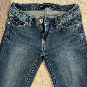 Express Bootcut Low-Rise Jeans (Size 4R)